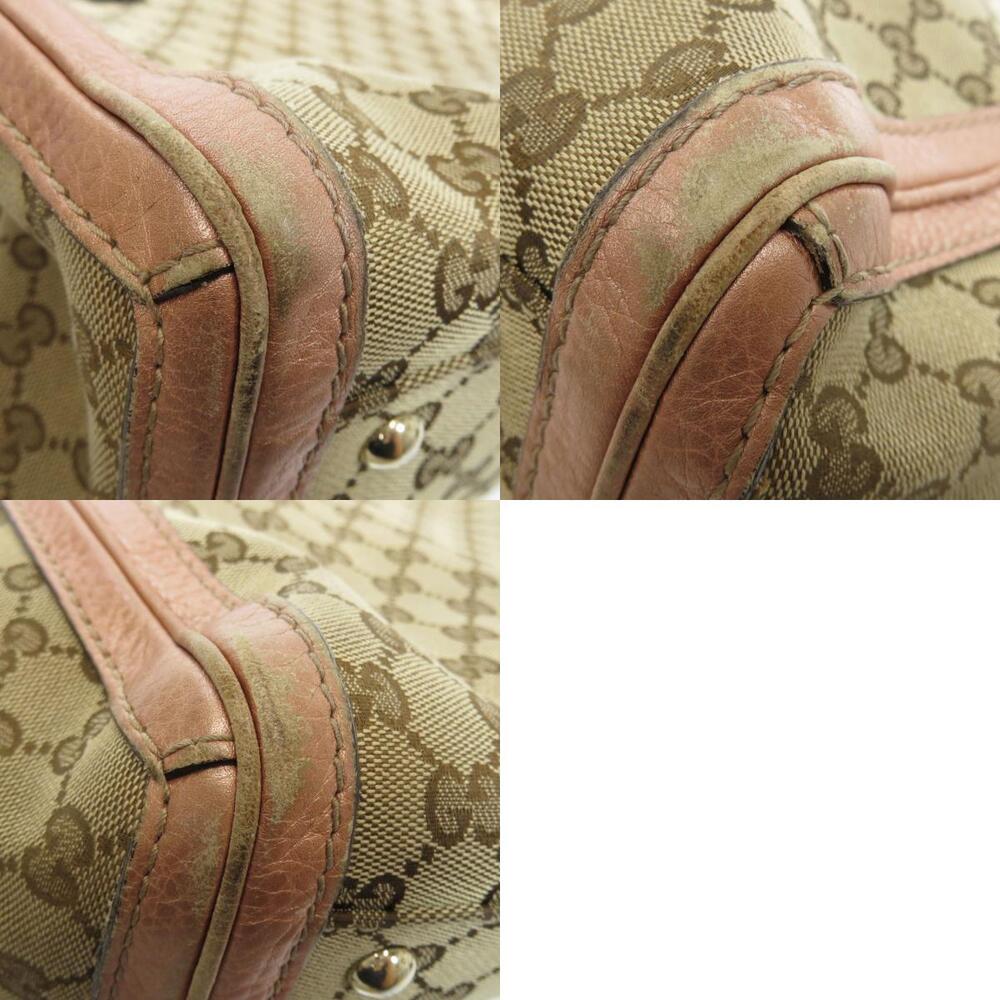 Gucci canvas signature braided leather tote Bella GG monogram - Picture 10 of 11